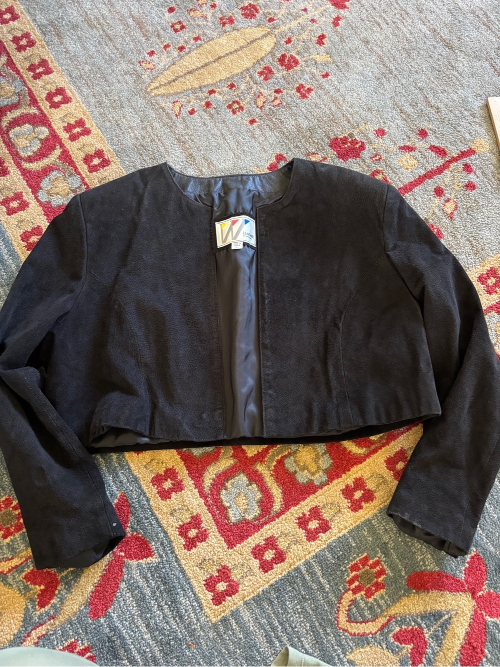 Vintage wilsons leather cropped jacket womens large